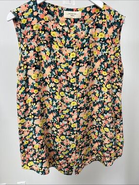 Weekend Max Mara Silk Floral Sleeveless Blouse